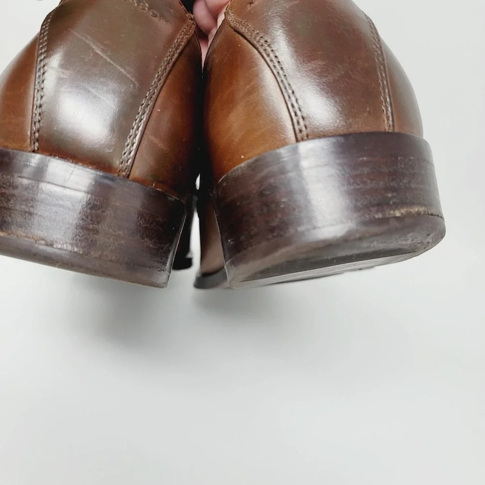 Mark Nason Mens Oxfords Sz 11.5 M Brown Bicycle Toe Memory Foam Lux Dress Shoes